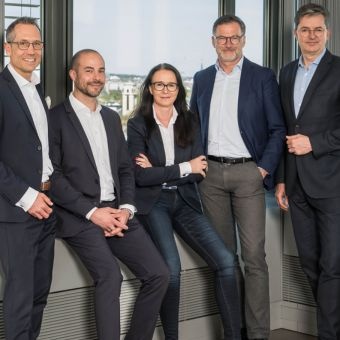 Neu gewählter Vorstand des VuV 2023 (von links): René Spanier, Dr. Andreas Schyra, Petra Ahrens, Thomas Buckard, Andreas Kitta