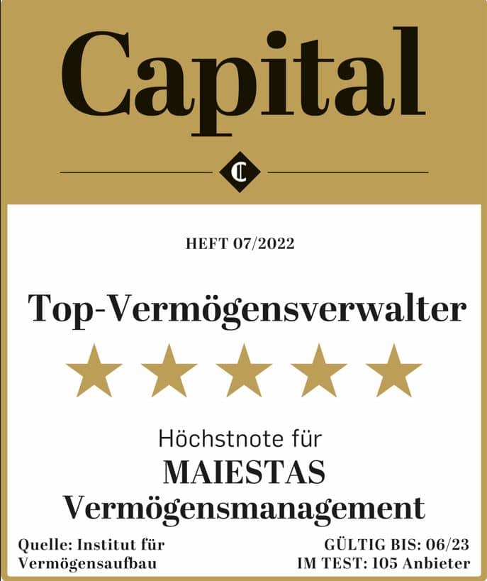 Capital Top Vermögensverwalter Höchstnote 5 Sterne 2022