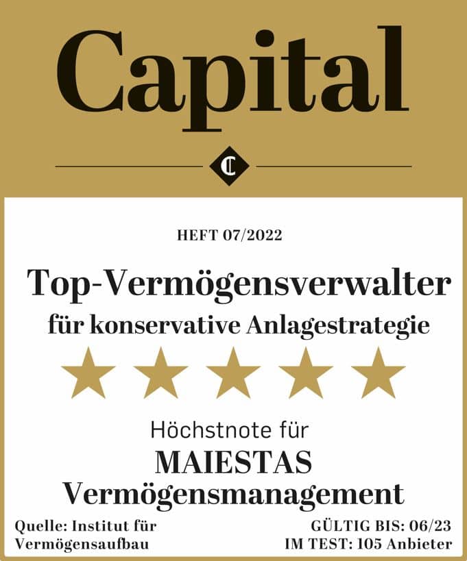 Capital Top Vermögensverwalter 5* für konservative Strategie 2022