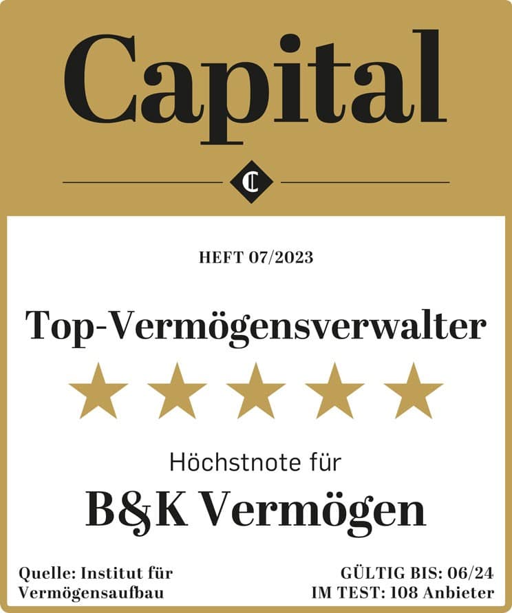 "Top-Vermögensverwalter" laut Wirtschaftsmagazin Capital 2023