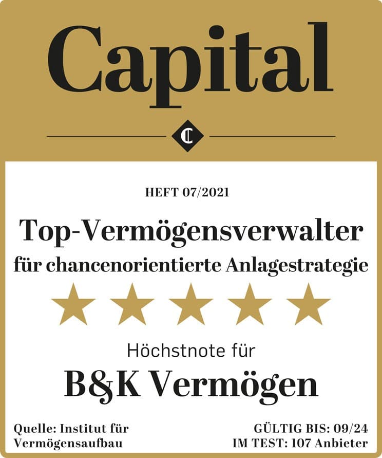 "Top-Vermögensverwalter laut Wirtschaftsmagazin Capital 2021