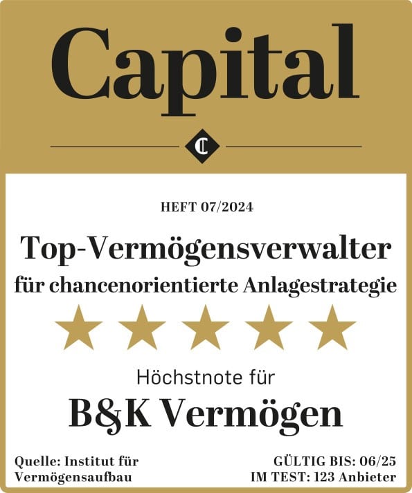 "Top-Vermögensverwalter laut Wirtschaftsmagazin "Capital" 2024