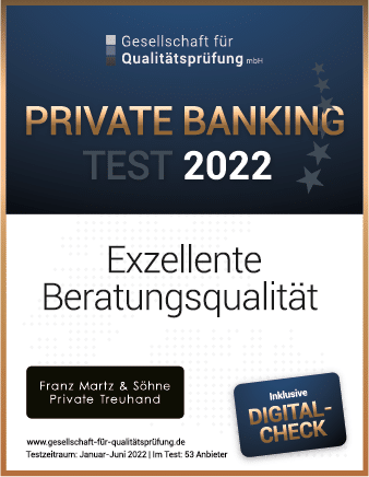 Platz 2 im größten Vermögensverwaltertest auch in 2022