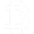 Icon Bitcoin weiß