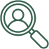 Icon Vermögensverwalter-Suche grün
