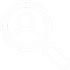 Icon Vermögensverwalter-Suche weiß