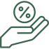 Icon Zins grün