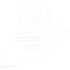 Icon Zins weiß