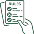 Icon Regulierung grün