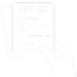 Icon Regulierung weiß