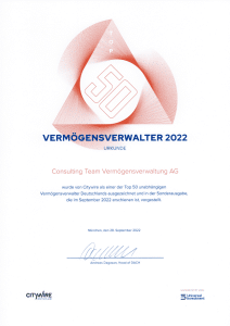 Top 50 Vermögensverwalter 2022