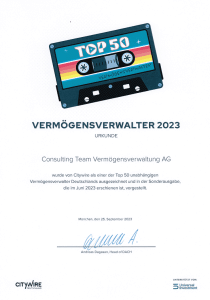 Top 50 Vermögensverwalter 2023